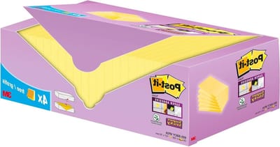 Zelfklevende Notities - Plakbriefjes - Berichten Achterlaten - Extra Sterke Lijm - 127x76 mm - Geel