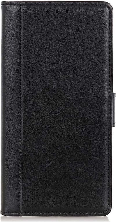 Shop4 - Oppo Find X5 Pro Hoesje - Wallet Case met Pasjeshouder Grain Zwart