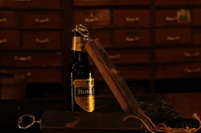 Mancave / BA Limited Edition Barrel Flesopener "Top" / Bieropener / Vaderdag cadeau / Whisky Gift