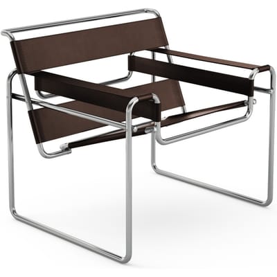 Knoll International - Breuer Original Wassily Lounge fauteuil - Spinneybeck Leer bruin