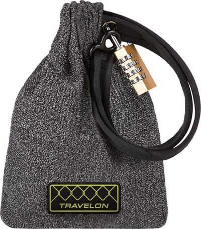 Travelon Anti-Diefstal Tas - Snijbestendig frame - Onbezorgd Spullen Achterlaten - Koperen Slot