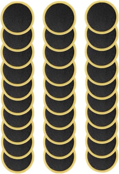 Fietsband Reparatie - Binnenband Pleisters - Banden Plakken - Zelfklevend Schuimmateriaal - 30 Stuks - Zwart