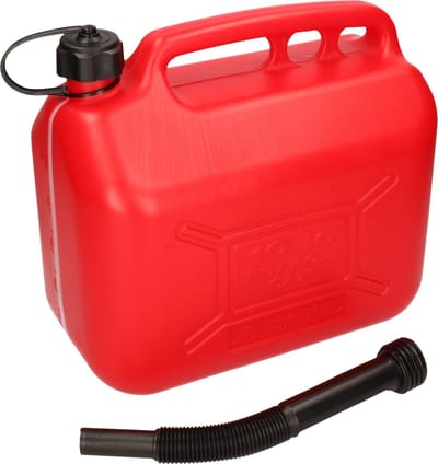 Benson Jerrycan 10 liter - Vloeistofindicator - Versterkt polythyleen - Anti-overlooptrechter