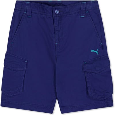 Puma Cargo-shorts voor kinderen om op het strand te dragen (Blauw)