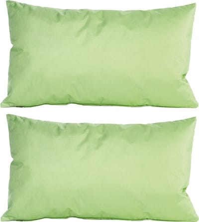2x Bank/sier kussens voor binnen en buiten in de kleur mintgroen 30 x 50 cm - Tuin/huis kussens