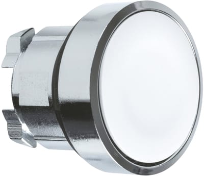 Schneider Electric ZB4BA1 Harmony ZB4BA1 Druktoets Bedieningsknop vlak 1 knop Wit Druk-ontgrendeling 1 stuk(s)