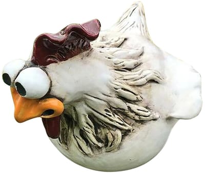 Tuinbeeld - Tuindecoratie - Haan tuindecoratie ornamenten - 13 × 14 × 12,5 CM - Tuin decoratie voor buiten - Decoratief - Statue de jardin