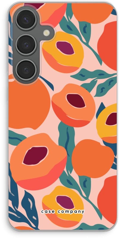 Case Company® - Hoesje geschikt voor Samsung Galaxy S24 Plus hoesje - Perzik - Soft Cover Telefoonhoesje - Bescherming aan alle Kanten en Schermrand