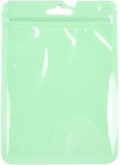 100 Stuks 10x7.5cm Groene Plastic Zip Lock Tassen - Resealable Foil Pouches voor Sieraden, Reizen en Kleine Bedrijven