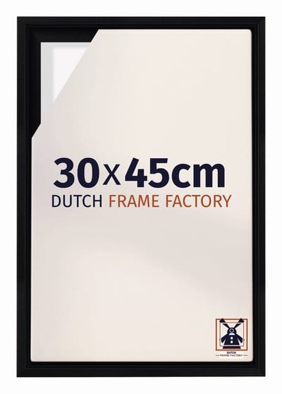 Baklijst 30x45 cm - Zwart Mat - Geschikt voor Canvasdoek - MDF Baklijst Lausanne