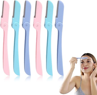 6 Stuks Vrouwen Wenkbrauw Scheermesjes - Voor Knippen en Vormgeven van Wenkbrauwen