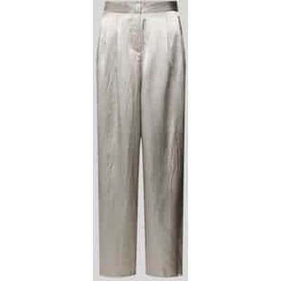 Wide leg stoffen broek in metallic, model 'SELENE'