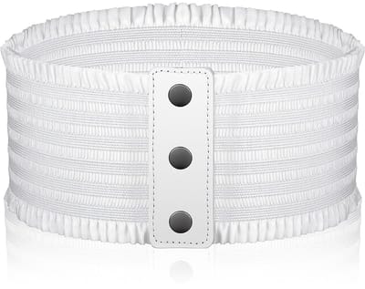 Dailygoods- Tailleband Brede Elastische Riem - Dames - Drukknop - Korset - PU/Nylon/Polyester - Geschikt voor Taille 68-100 cm