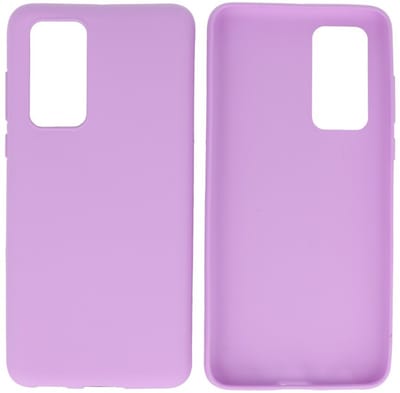Hoesje Geschikt voor de Huawei P40 - Backcover Color Telefoonhoesje - Paars