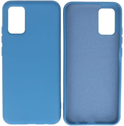 Hoesje Geschikt voor de Samsung Galaxy A02s - Fashion Color Backcover Telefoonhoesje - Navy