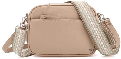 Festivaltasje | Telefoontasje | Schoudertas | Klein en compact dames tasje | 2 schouderbanden | Vakantie tasje | Lichtgewicht en handig tasje | I’m DUTCH Khaki | Fira