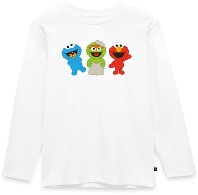 Sesamstraat Baby Koekiemonster Oscar & Elmo Premium T-Shirt Kinderen