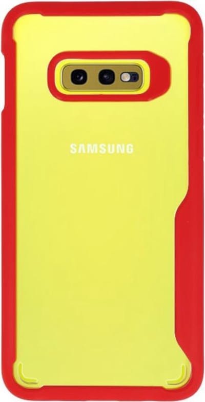 Rood Focus Transparant Hard Cases Samsung Galaxy S10e