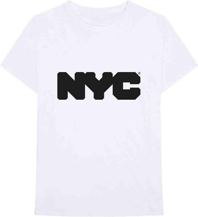 New York City - Logo Heren T-shirt - S - Wit
