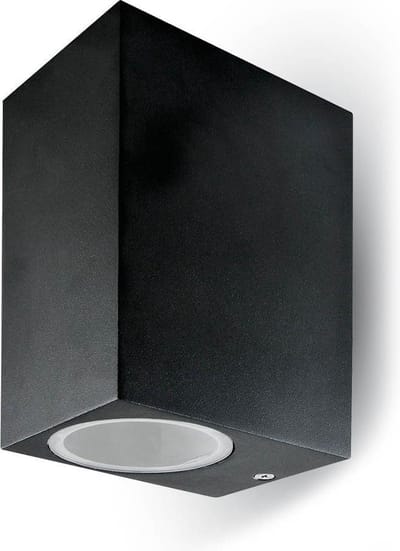 V-TAC VT-7652SQ Wandlamp Buiten - Wandbevestigingen - GU10 Houder - IP44 - Zwart