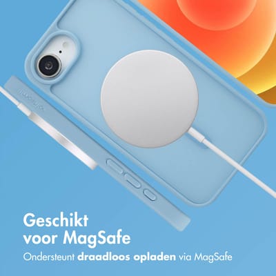imoshion Hoesje - Geschikt voor iPhone 17e / 16e - Color Guard Backcover geschikt voor MagSafe - Lichtblauw