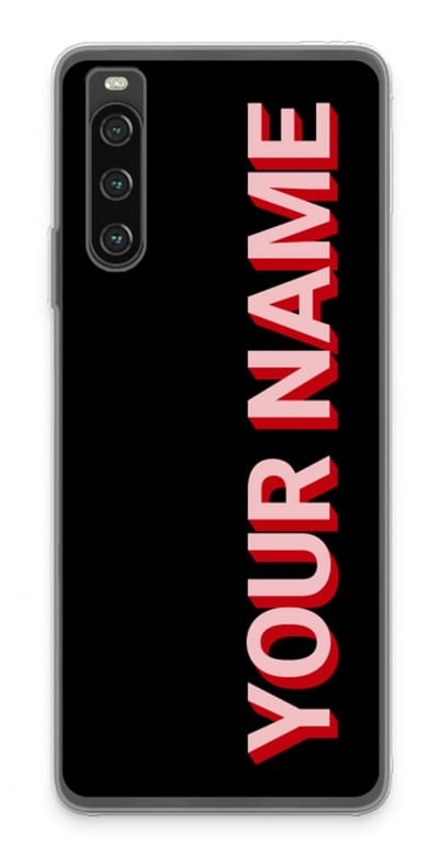 Gepersonaliseerd - Case Company® - Hoesje geschikt voor Sony Xperia 10 IV hoesje - Namecase - Soft Cover Telefoonhoesje - Bescherming aan alle Kanten en Schermrand
