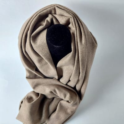sjaal Dames – khaki - winter - Luxe Zachte Sjaal van Kwaliteit – Met Franjes