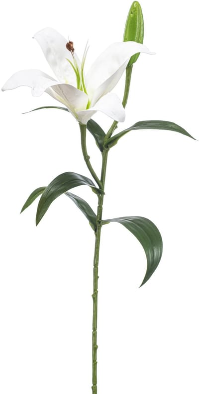 Emerald - Kunstbloem Lelie wit 56cm - Kunstplant voor binnen