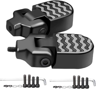 Opvouwbare Fietspedalen - Inklapbare Voetsteunen - Extra Ruimte Creëren - Roestbestendig Aluminium - 8 x 4 x 2 cm - Zilverkleurig