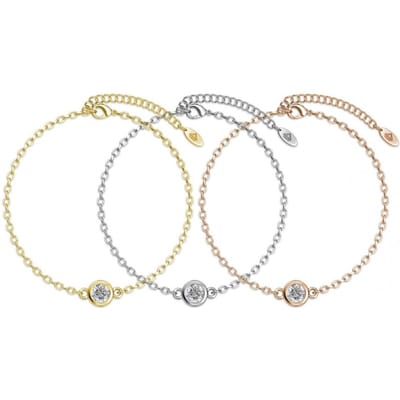 Geboortesteen Trio armband - Oostenrijks kristal