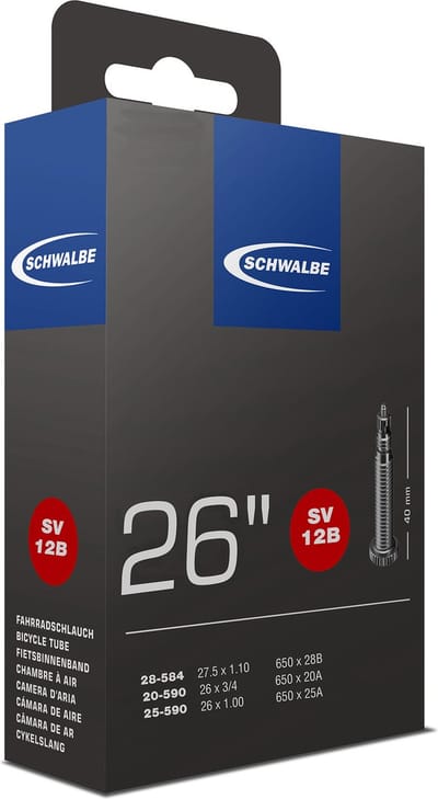 Schwalbe Binnenband 26 0.75/1.00 (20/25-590) Fv 40 Mm Zwart