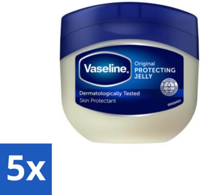 Vaseline - Original - Huidverzorging - Dermatologisch Getest - 100 ml - Bulkverpakking - 5 stuks