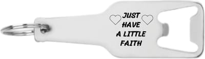 Akyol - hoop sleutelhanger flesopener - Liefde - echte bikkel - cancer awareness - geloof - cadeau - kado - geschenk - gift - verjaardagscadeau - 105 x 25mm