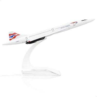 1/400 Concorde Vliegtuigmodel - Supersonisch Vliegtuig Voorgebouwd en Collectie