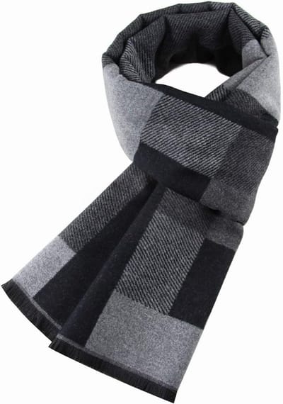 Dikke herensjaal imitatie cashmere winterwarmte 180x30cm