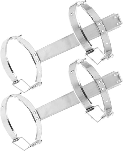 Brandblusser Houders - Muurbeugels Veiligheid - Veilig Ophangen - Robuust Metaal Ontwerp - 27x16x16 cm - Zilver