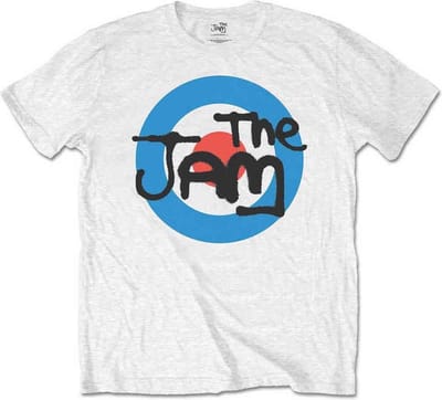 The Jam - Spray Target Logo Kinder T-shirt - Kids tm 4 jaar - Wit