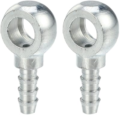 Dailygoods - Banjo Fitting Brandstofleiding Adapter Connector 8mm ID 6mm OD - 2 Stuks