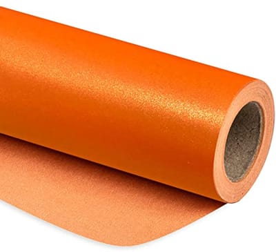 Oranje mat inpakpapier 43,2 cm x 10 m - Glanspapier perfect voor verjaardagen, bruiloften en feestdagen