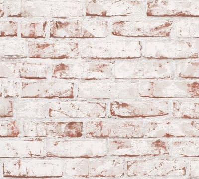 Steen tegel 3D behang Profhome 907813-GU vliesbehang glad met natuur patroon mat rood bruin 5,33 m2