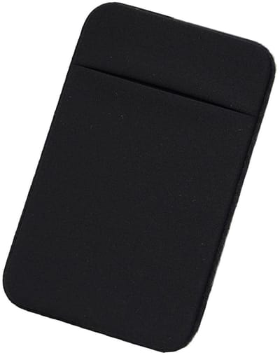 Dailygoods- Mobiele Telefoonkaarthouder - Zachte Elastische Stof - Voor Smartphone/Tablet - Vak voor Identiteitskaart/Creditcard - Bescherming tegen Krassen - Stijlvol Ontwerp - Telefoonhouder