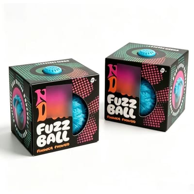 Balle Fuzz NeeDoh Squishy Balle Anti-Stress Douce Tactile Jouet Fidget pour Soulager l'Anxiété Jeu Sensoriel pour Enfants Adultes Cadeaux