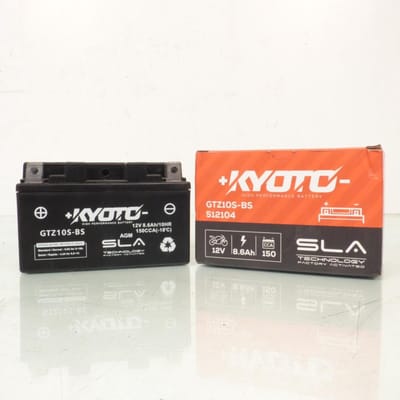 SLA Kyoto-accu voor scooter SYM 125 Jet V 2011 tot 2014 YTZ10S SLA / 12 V 8,6 Ah nieuw