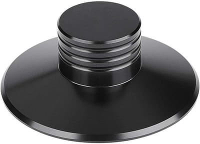 Schijfstabilisator - Record Gewicht - Betere Geluidskwaliteit - Hoge Precisie - 78mm Diameter - Zwart