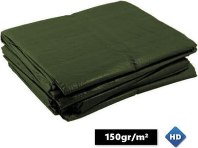 Groen afdekzeil bache bouwzeil 10x12m 150gr/m²