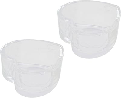 FRCOLOR 8 Stuks Voerbak Voor Hamsters Chinchilla Konijnenvoer Schotel Waterbak Voor Hamsters Voerbak Voor Kleine Dieren Voerbakje Voor Konijnen Waterbak Ratten Kom Glas Kooi Cavia