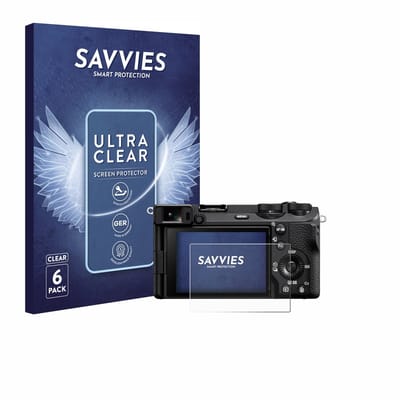 Savvies - Screenprotector voor Sony Alpha 6700 - Folie Beschermfolie transparant 6 Stuks