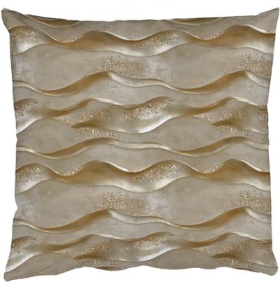 Sierkussens - Kussentjes Woonkamer - 50x50 cm - Golven - Patroon - Goud