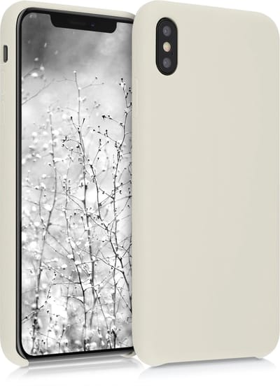 kwmobile telefoonhoesje geschikt voor Apple iPhone XS Max - Hoesje met siliconen coating - Smartphone case in maanglans