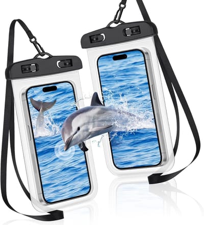 Waterdichte Telefoonhoes, 2 Stuks IPX8 Universele Onderwater Droge Tas met Verstelbare Lanyard voor Smartphones tot 7.2 Inch, Geschikt voor iPhone en Samsung